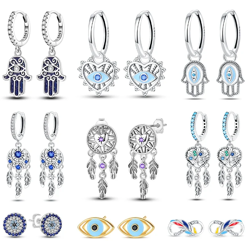 Creolen 925 Silber Ohrringe Zirkonia | Hypoallergen | Luxus Ohrstecker Geschenk