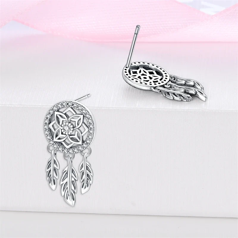 Creolen 925 Silber Ohrringe Zirkonia | Hypoallergen | Luxus Ohrstecker Geschenk