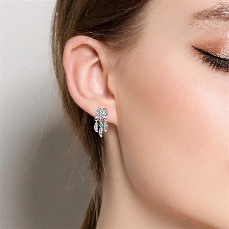 Creolen 925 Silber Ohrringe Zirkonia | Hypoallergen | Luxus Ohrstecker Geschenk