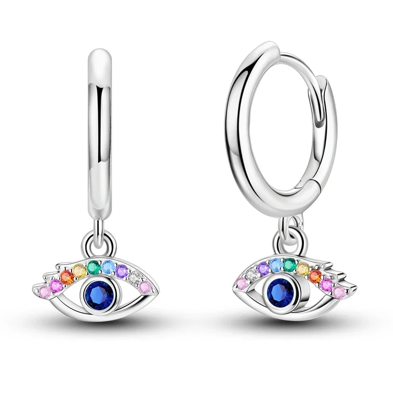 Creolen 925 Silber Ohrringe Zirkonia | Hypoallergen | Luxus Ohrstecker Geschenk