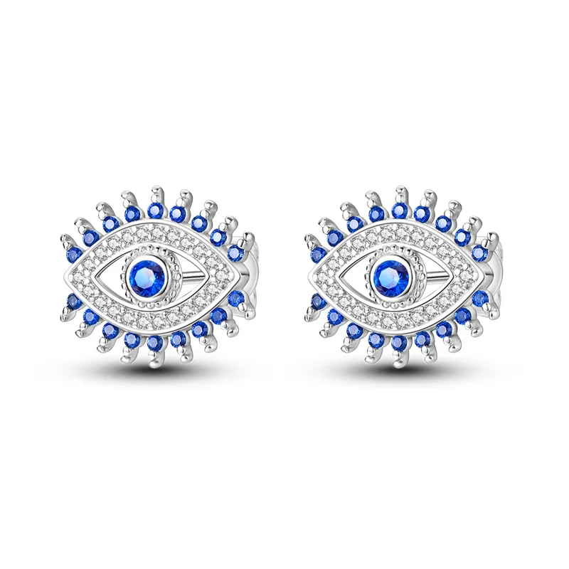 Creolen 925 Silber Ohrringe Zirkonia | Hypoallergen | Luxus Ohrstecker Geschenk