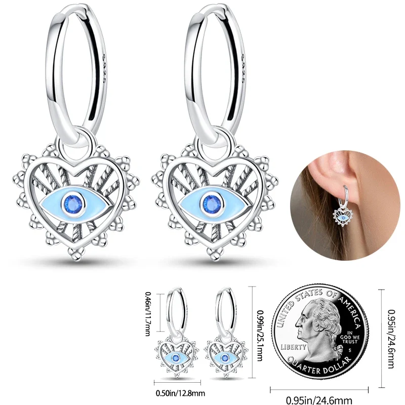 Creolen 925 Silber Ohrringe Zirkonia | Hypoallergen | Luxus Ohrstecker Geschenk