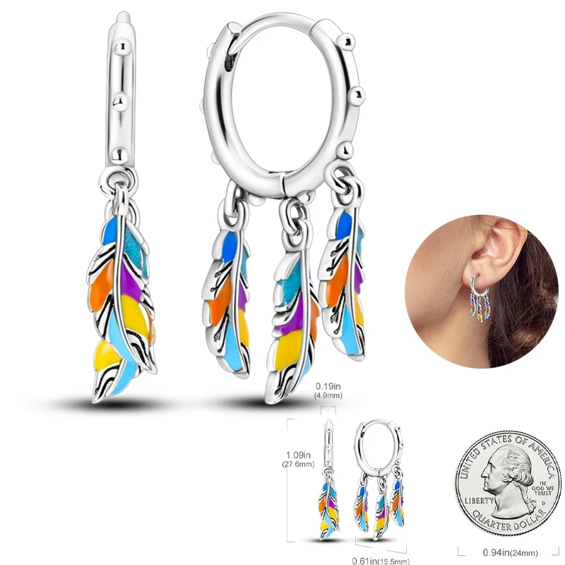 Creolen 925 Silber Ohrringe Zirkonia | Hypoallergen | Luxus Ohrstecker Geschenk