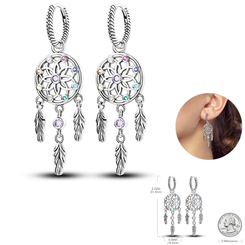 Creolen 925 Silber Ohrringe Zirkonia | Hypoallergen | Luxus Ohrstecker Geschenk
