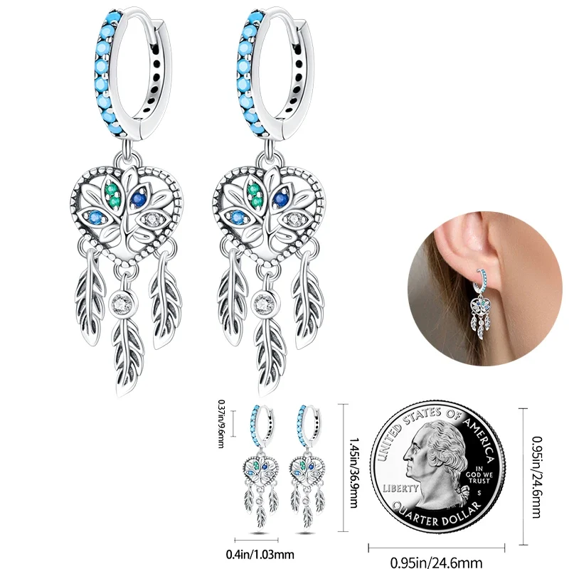 Creolen 925 Silber Ohrringe Zirkonia | Hypoallergen | Luxus Ohrstecker Geschenk