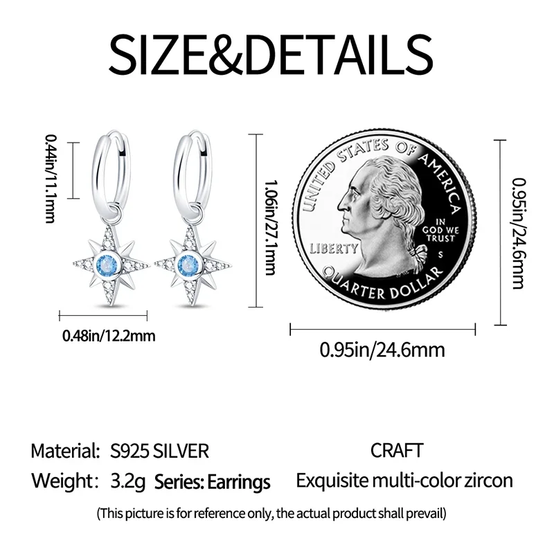 Orecchini a Cerchio in Argento 925 Sterling con Zirconi | Creole Brillanti