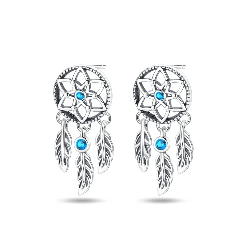 Orecchini a Cerchio in Argento 925 Sterling con Zirconi | Creole Brillanti