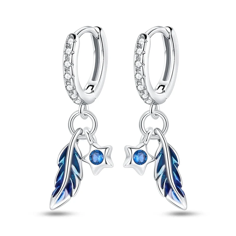 Orecchini a Cerchio in Argento 925 Sterling con Zirconi | Creole Brillanti