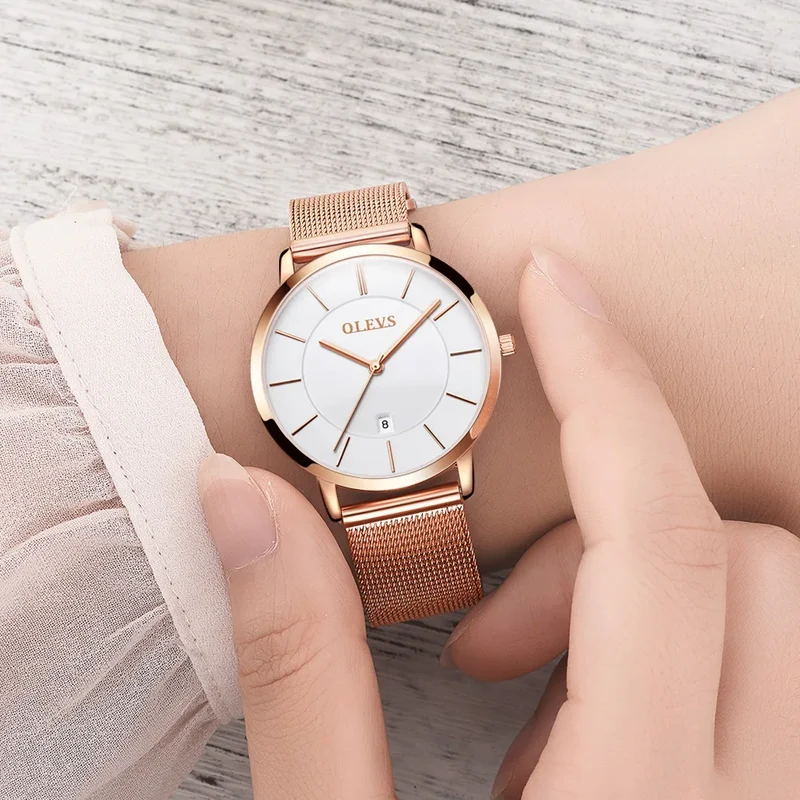 Orologio da Polso Donna Quarzo Quadrante Acciaio Inossidabile Classico Elegante