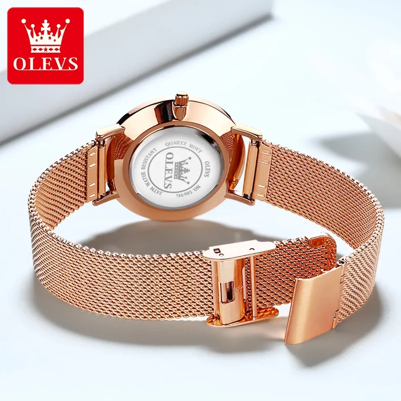 Orologio da Polso Donna Quarzo Quadrante Acciaio Inossidabile Classico Elegante