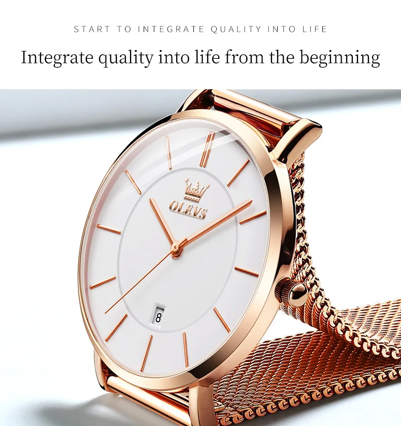 Orologio da Polso Donna Quarzo Quadrante Acciaio Inossidabile Classico Elegante