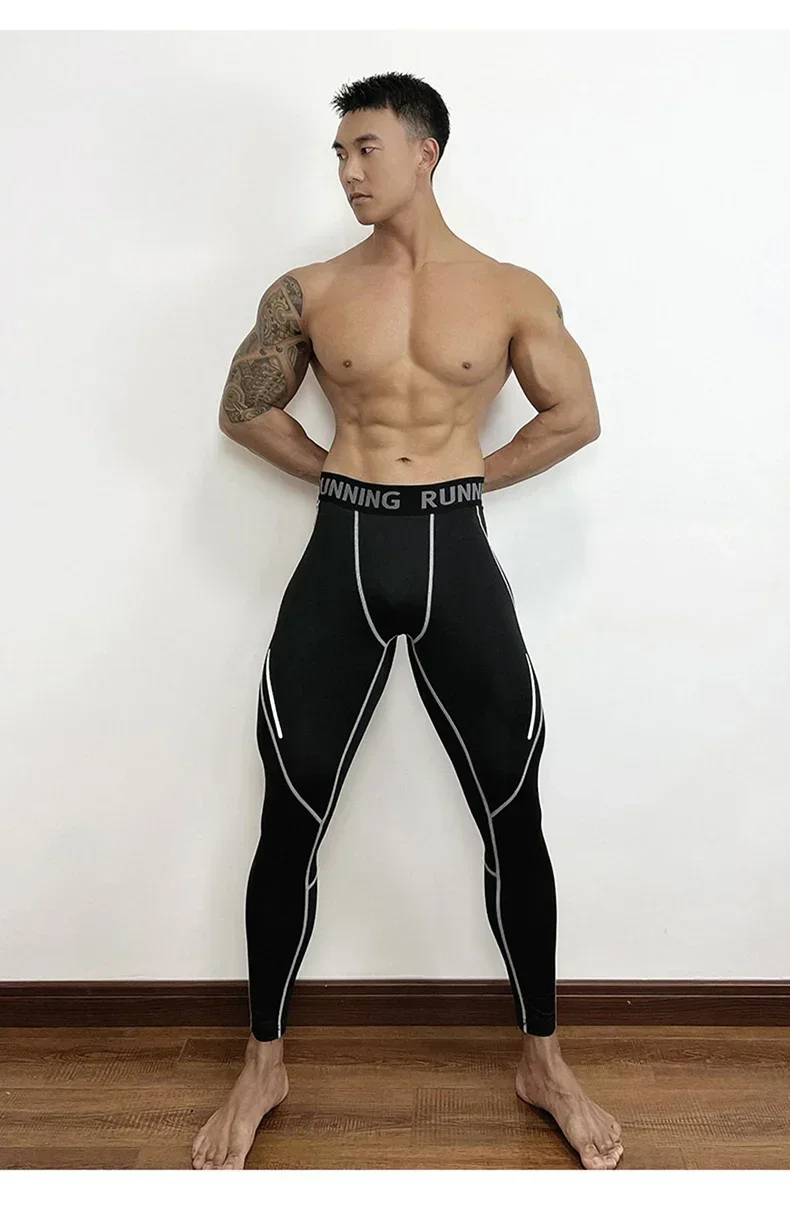 Herren Leggings Sporthose Jogginghose Trainingshose Lauf Hose Kompressionshose