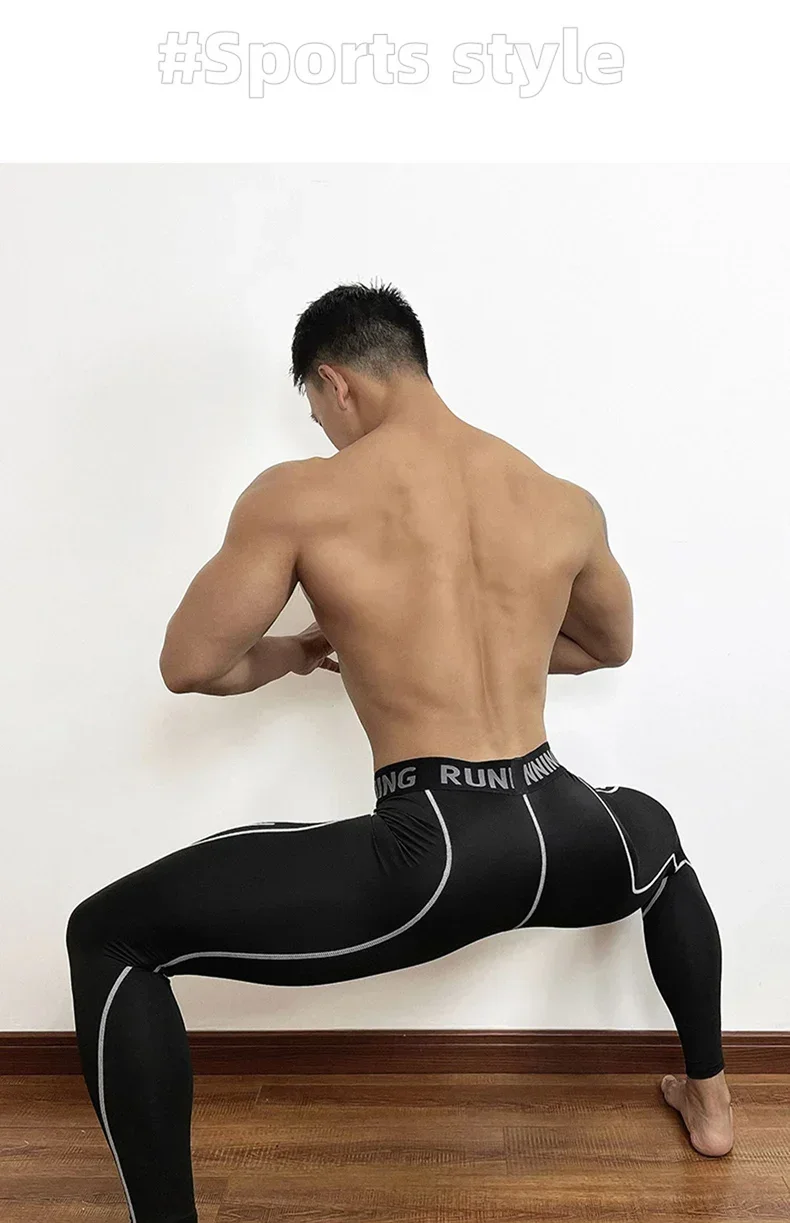 Herren Leggings Sporthose Jogginghose Trainingshose Lauf Hose Kompressionshose
