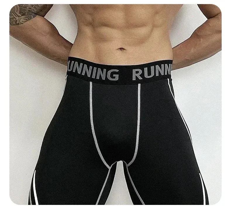 Herren Leggings Sporthose Jogginghose Trainingshose Lauf Hose Kompressionshose