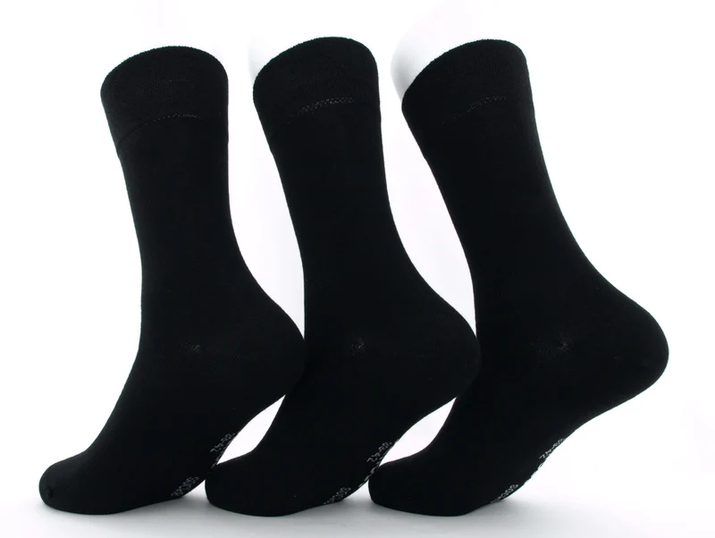 3 Paar Socken "Bambus" schwarz