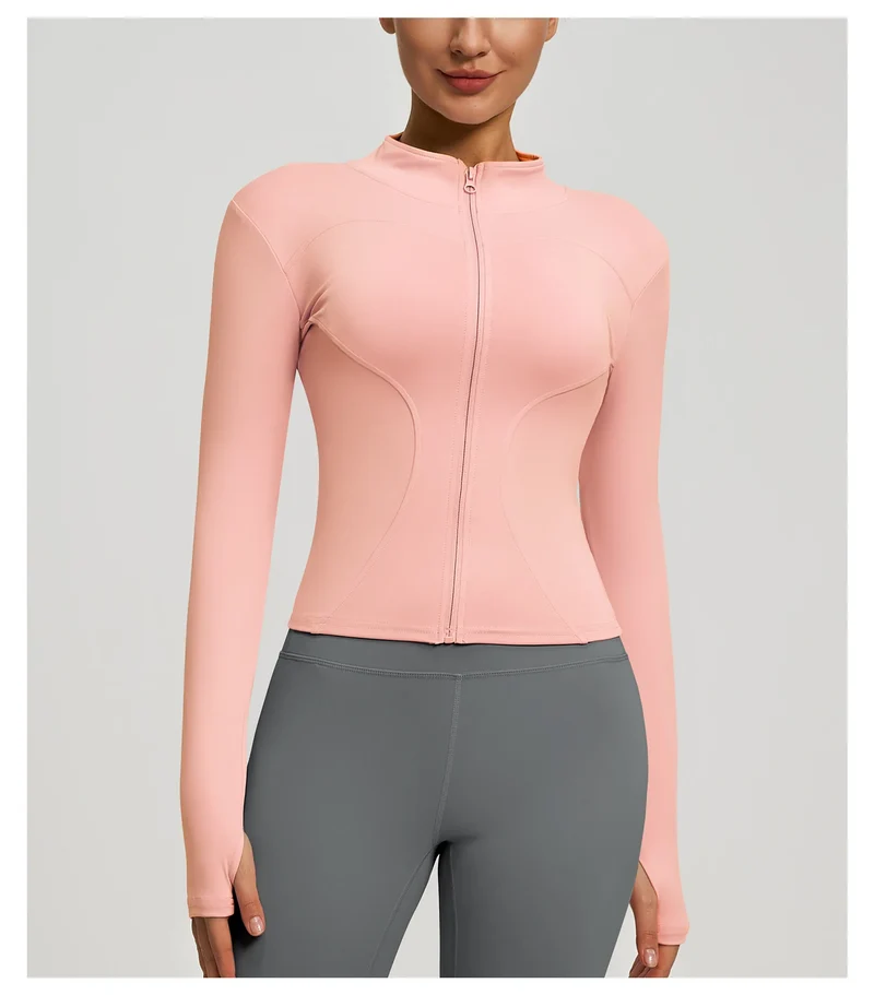 Felpa Donna Giacca Sportiva Con Zip Tuta Maniche Lunghe Cappuccio Maglia Shirt