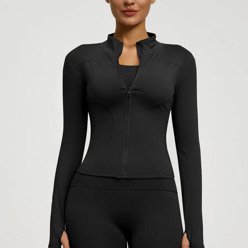 Felpa Donna Giacca Sportiva Con Zip Tuta Maniche Lunghe Cappuccio Maglia Shirt