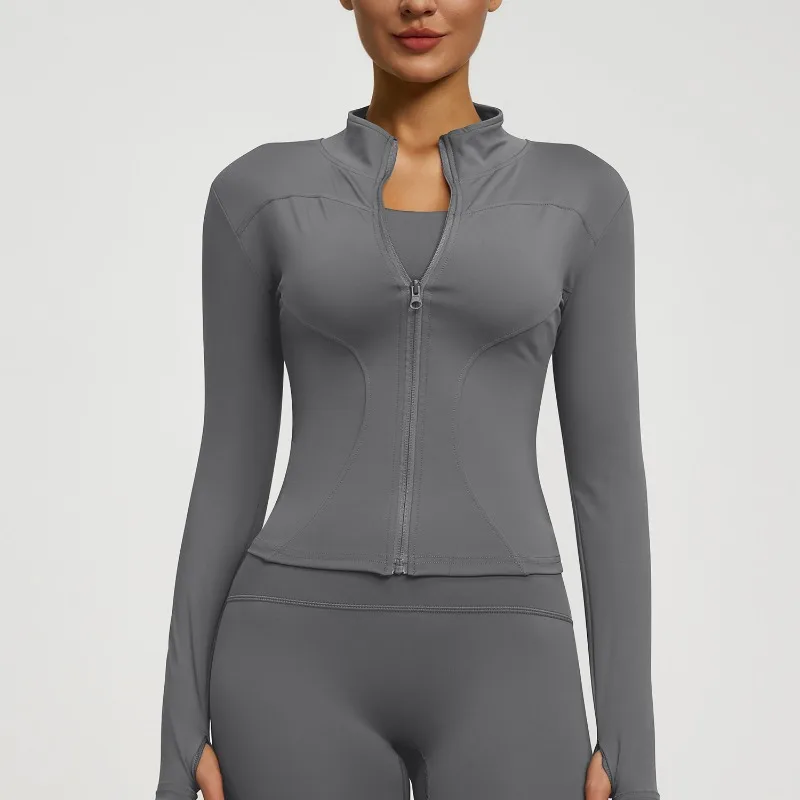 Felpa Donna Giacca Sportiva Con Zip Tuta Maniche Lunghe Cappuccio Maglia Shirt