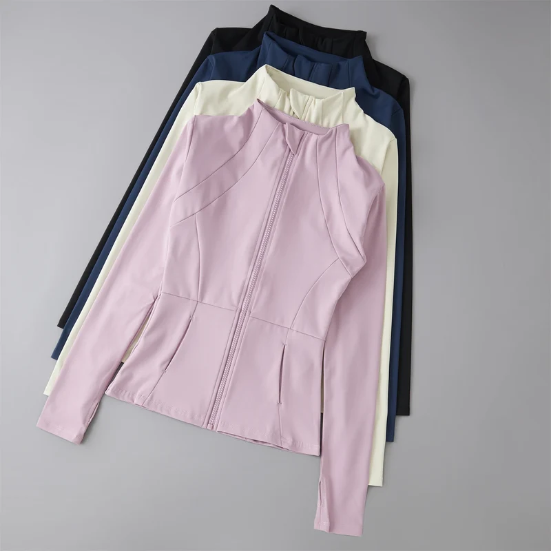 Felpa Donna Giacca Sportiva Con Zip Tuta Maniche Lunghe Cappuccio Maglia Shirt