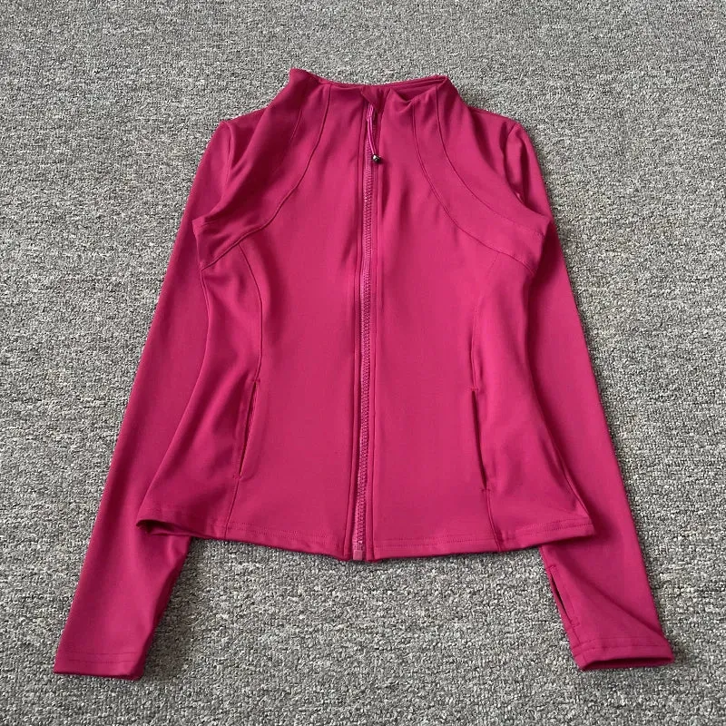Felpa Donna Giacca Sportiva Con Zip Tuta Maniche Lunghe Cappuccio Maglia Shirt