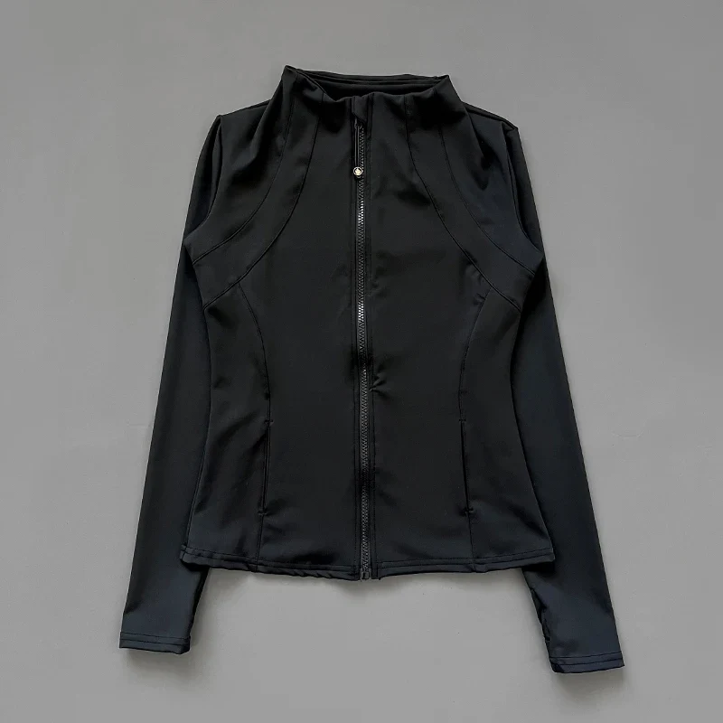 Felpa Donna Giacca Sportiva Con Zip Tuta Maniche Lunghe Cappuccio Maglia Shirt