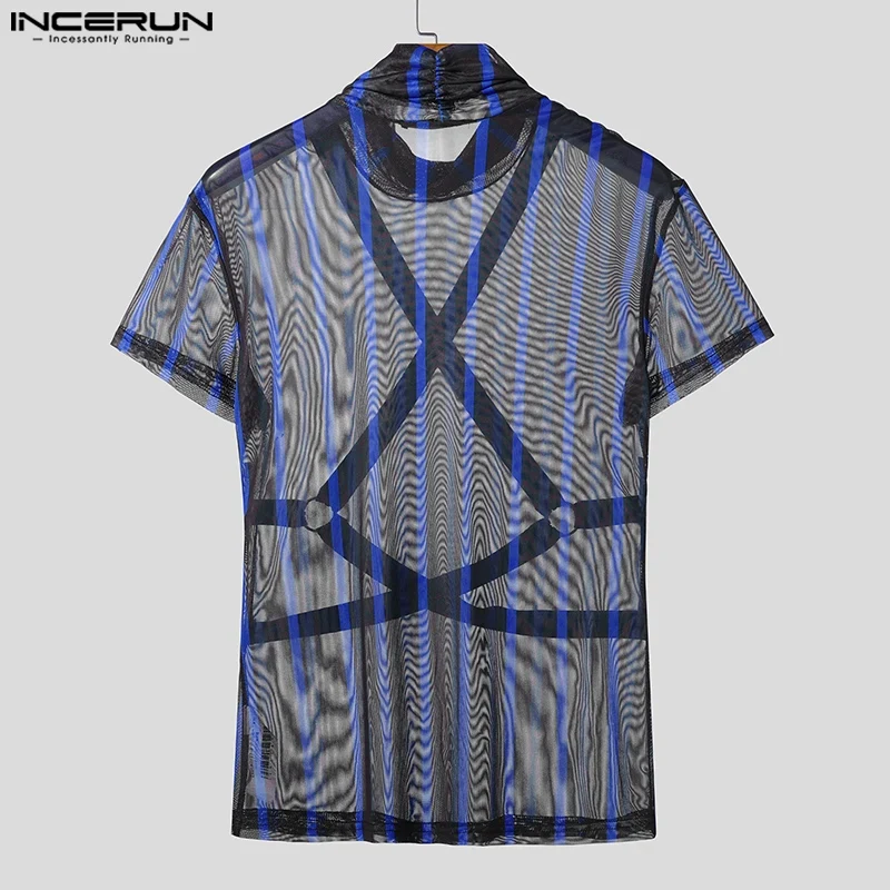 Maglietta Uomo Shirt T-Shirt Canottiera Camicia Maglia Sexy Body Trasparente Top