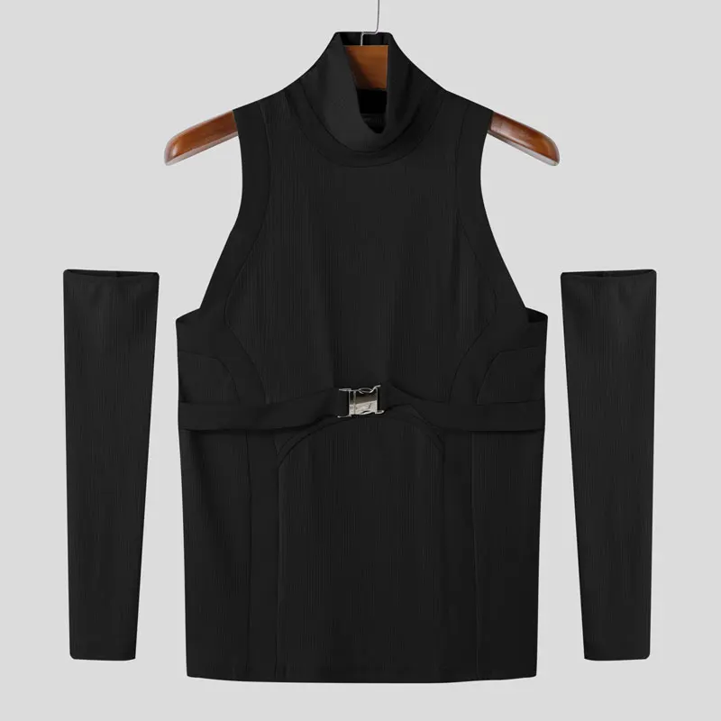 Fetisch Fashion Männer Oberteil Sexy Shirt Herren Body Hemd Transparent Clubwear