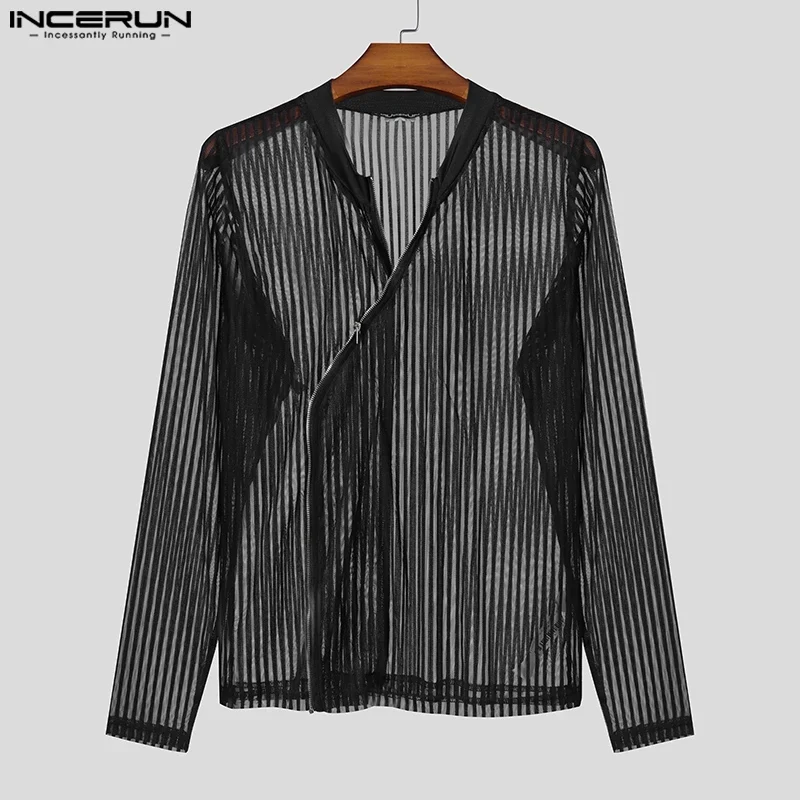 Fetisch Fashion Männer Oberteil Sexy Shirt Herren Body Hemd Transparent Clubwear
