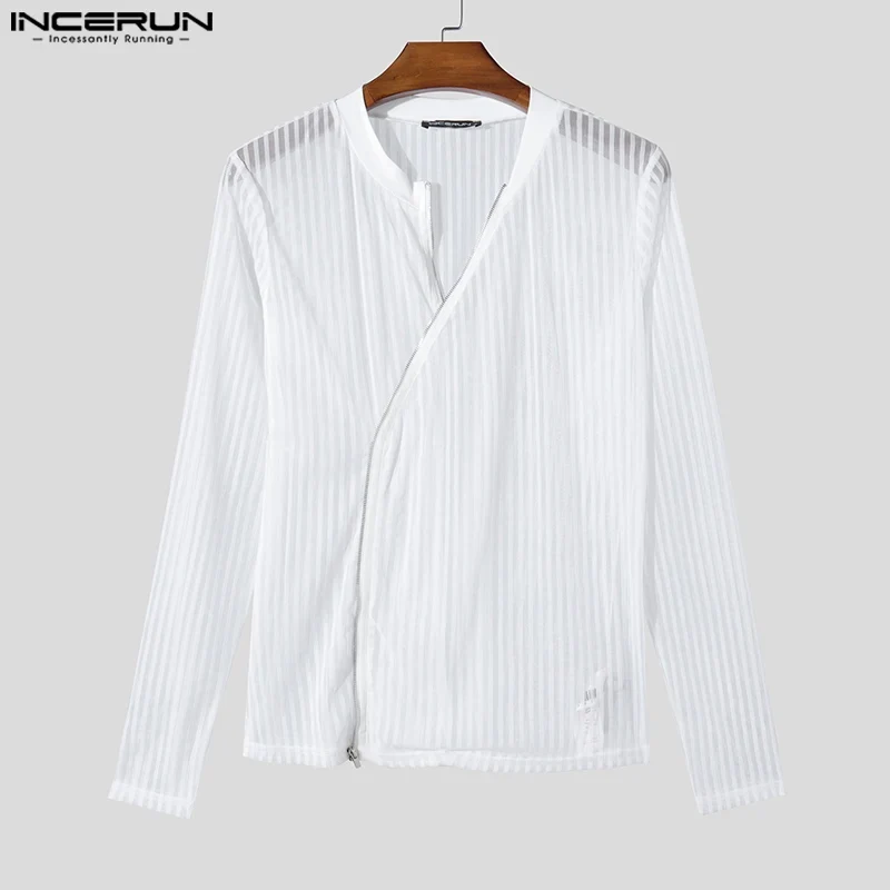 Fetisch Fashion Männer Oberteil Sexy Shirt Herren Body Hemd Transparent Clubwear