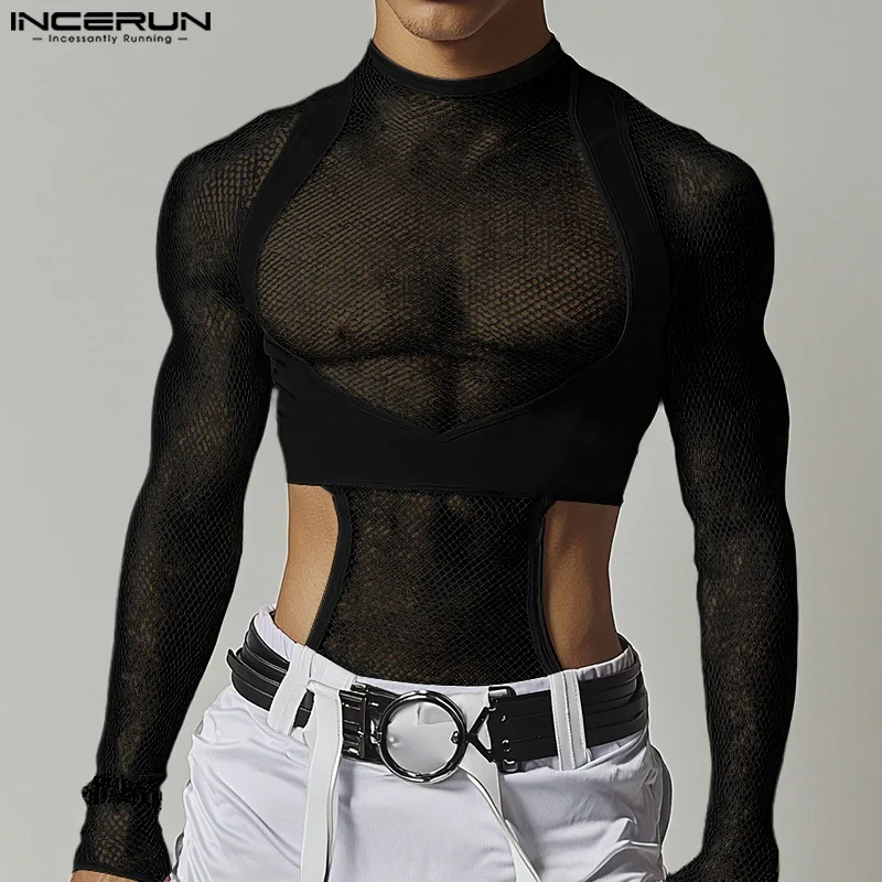 Maglietta Uomo Shirt T-Shirt Canottiera Camicia Maglia Sexy Body Trasparente Top