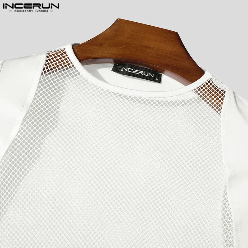 Maglietta Uomo Shirt T-Shirt Canottiera Camicia Maglia Sexy Body Trasparente Top
