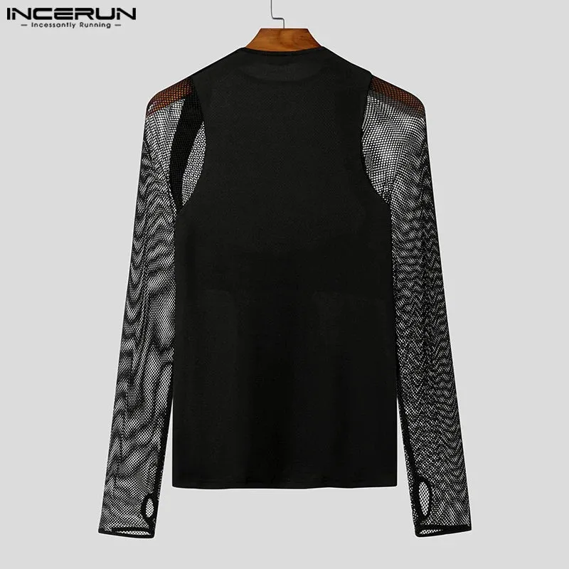 Maglietta Uomo Shirt T-Shirt Canottiera Camicia Maglia Sexy Body Trasparente Top