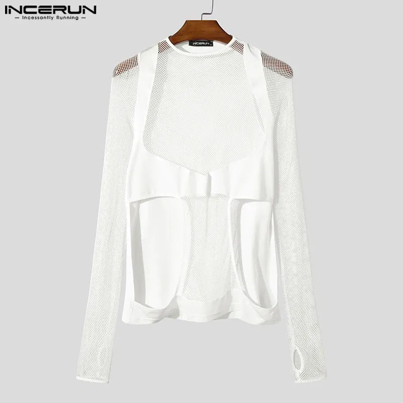 Maglietta Uomo Shirt T-Shirt Canottiera Camicia Maglia Sexy Body Trasparente Top