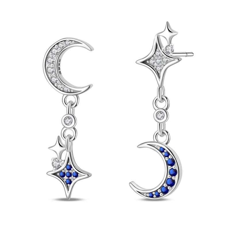 Funkelnde 925er Silber Creolen m. Zirkonia | Luxus-Qualität | Trend Ohrringe