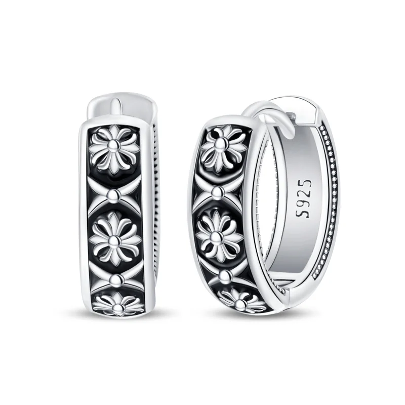 Creole Argento 925 Sterling Zirconi | Orecchini Eleganti Ipoallergenici Regalo