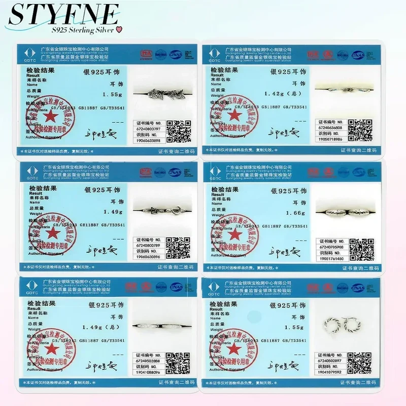 Creolen 925 Silber Ohrringe Zirkonia | Hypoallergen | Luxus Ohrstecker Geschenk