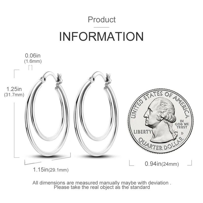 Funkelnde 925er Silber Creolen m. Zirkonia | Luxus-Qualität | Trend Ohrringe
