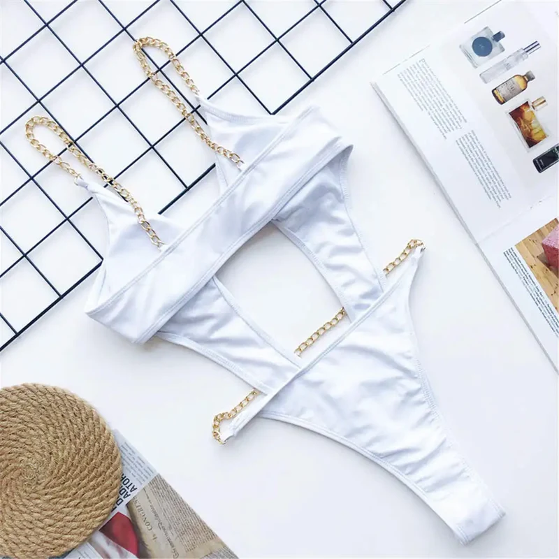 Frauen Bademode High Cut Bikini Set Sexy Push Up Badeanzug Damen Tanga Swimwear