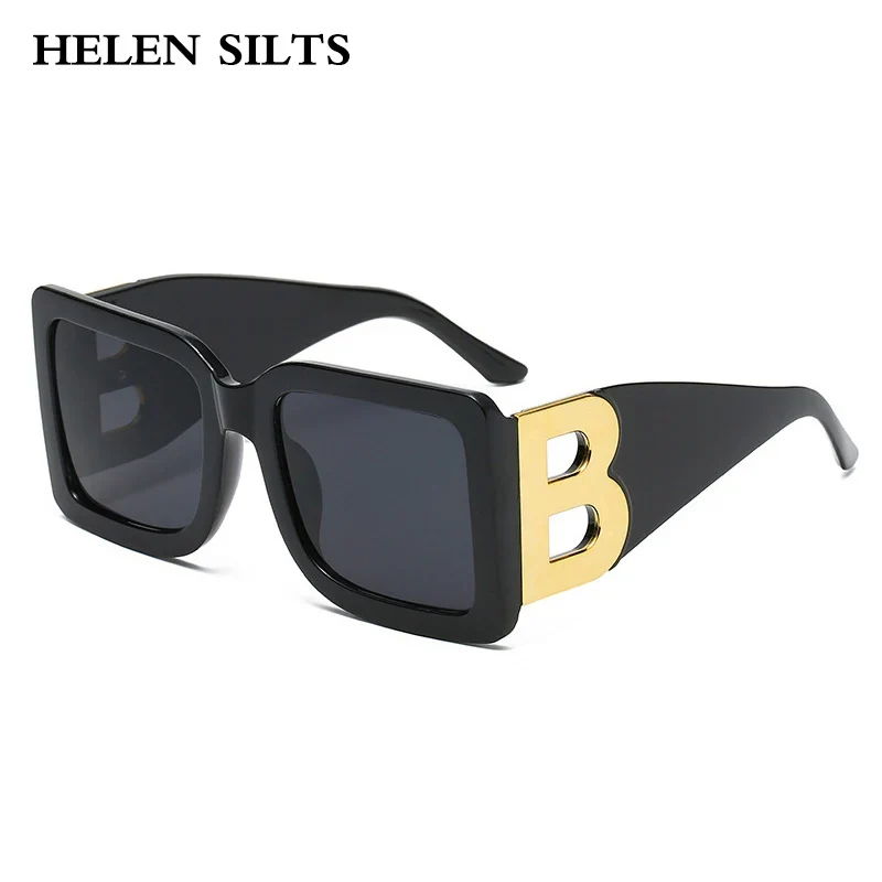 Designer Luxus Brille Sonnenbrille Damen Quadratische Übergröße Gläser Vintage