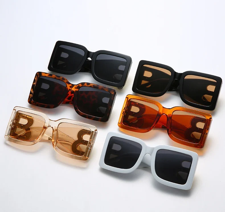 Designer Luxus Brille Sonnenbrille Damen Quadratische Übergröße Gläser Vintage