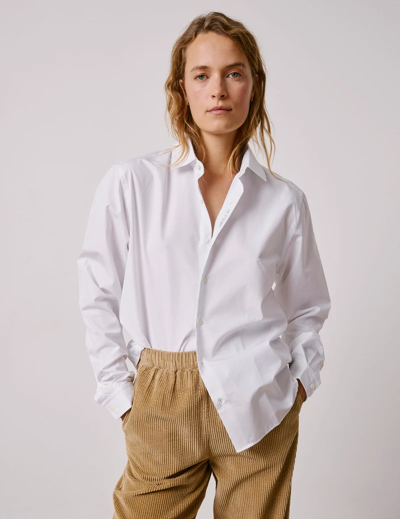 Chemise mixte "Je t'aime" blanche