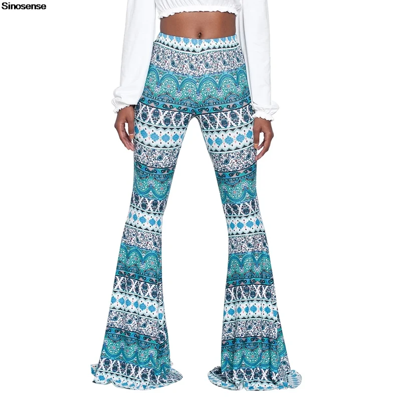 Pantaloni Yoga donna a gamba larga Leggins Svasati Sportivi Fitness Tuta Retro