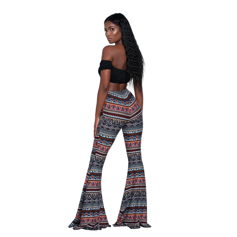 Pantaloni Yoga donna a gamba larga Leggins Svasati Sportivi Fitness Tuta Retro