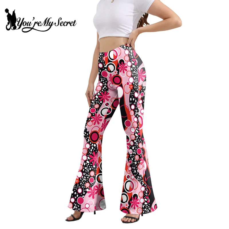 Pantaloni Yoga donna a gamba larga Leggins Svasati Sportivi Fitness Tuta Retro
