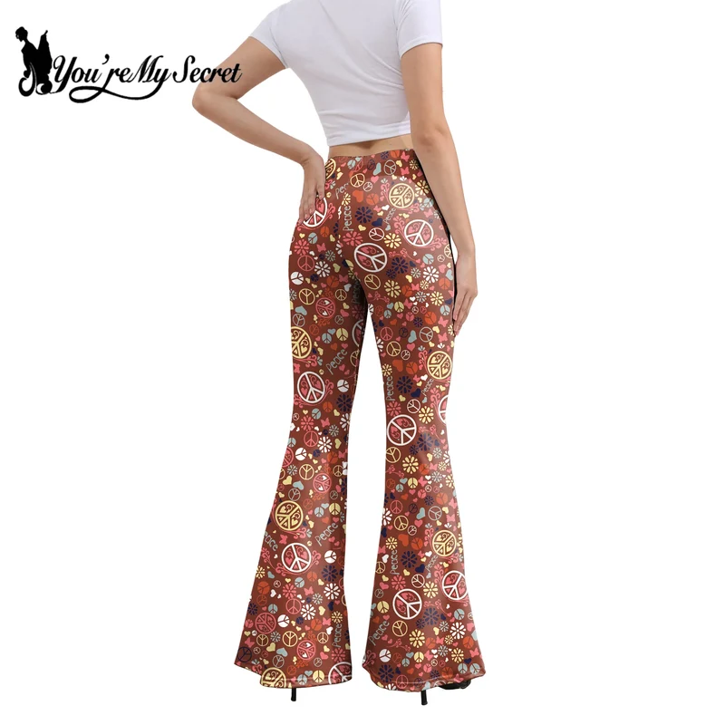 Pantaloni Yoga donna a gamba larga Leggins Svasati Sportivi Fitness Tuta Retro