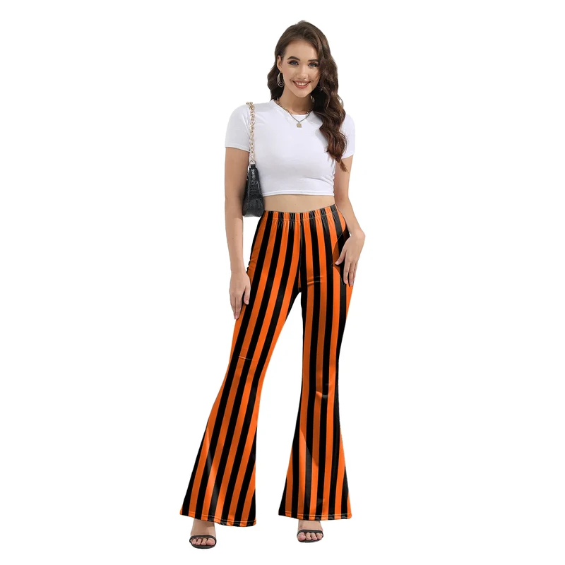Pantaloni Yoga donna a gamba larga Leggins Svasati Sportivi Fitness Tuta Retro