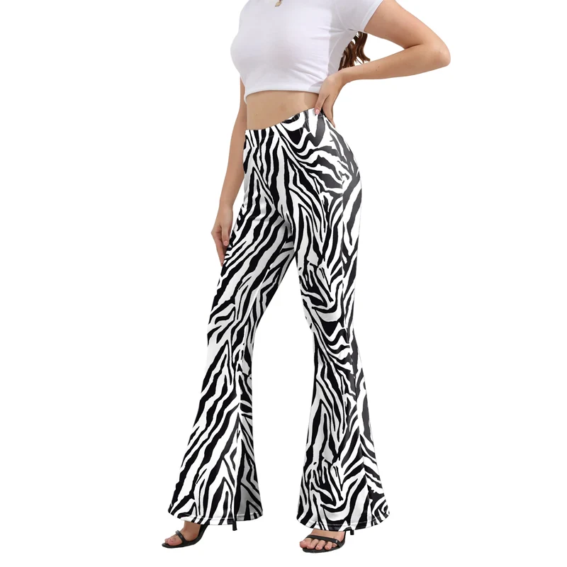 Pantaloni Yoga donna a gamba larga Leggins Svasati Sportivi Fitness Tuta Retro