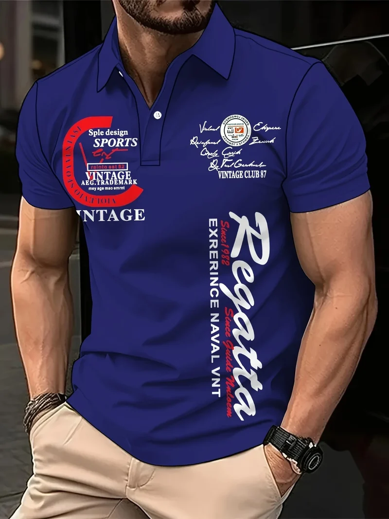 Uomo Polo Manica Corta POLO Shirt Maglietta Camicia Maglia T-Shirt di Moda