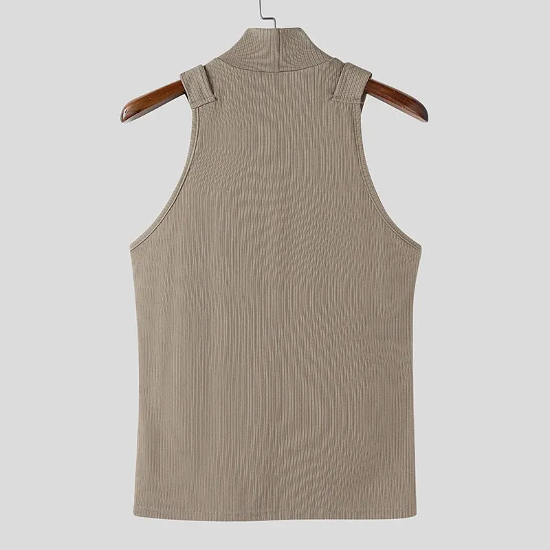 Herren Oberteil Ärmellos Tank Top Sexy Shirt Clubwear Muskel T-Shirt Unterhemd