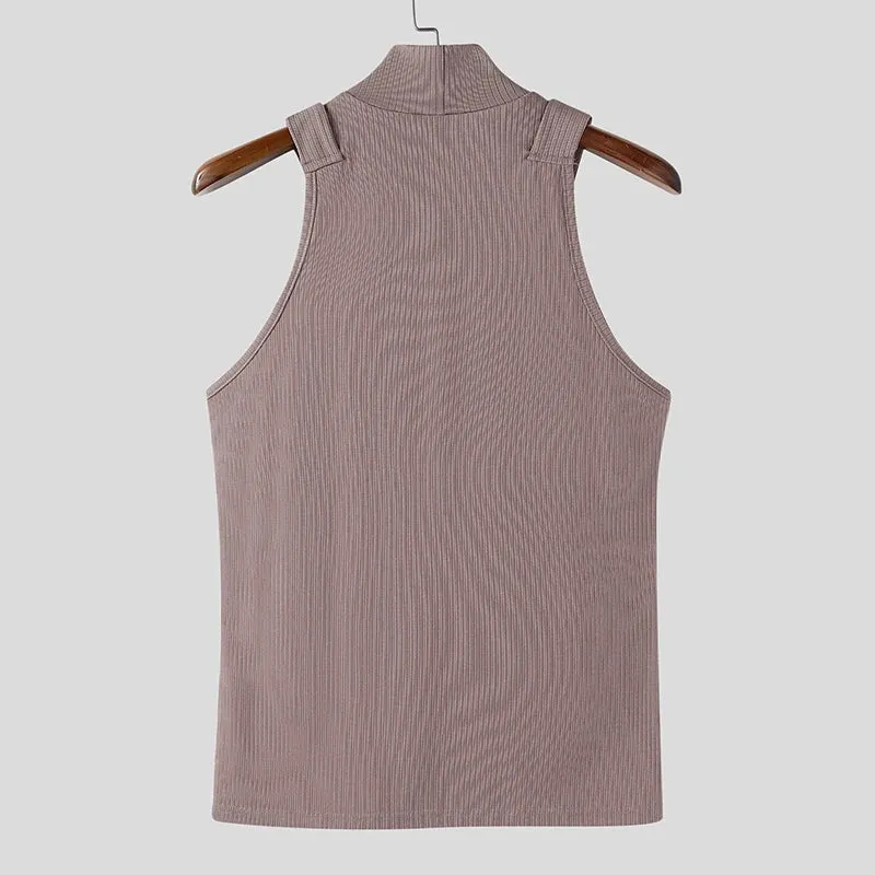 Herren Oberteil Ärmellos Tank Top Sexy Shirt Clubwear Muskel T-Shirt Unterhemd
